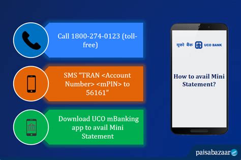 Uco Bank Savings Account Mini Statement