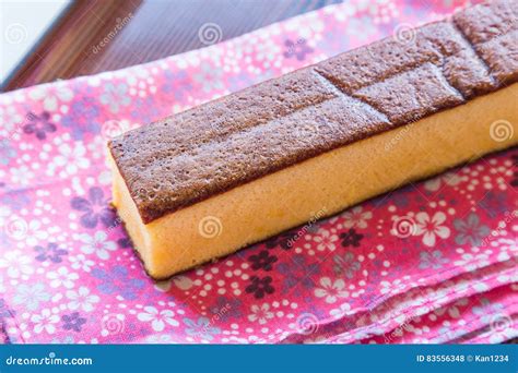 Castella Traditional Japanese Sponge Cake In Nagasaki Stock Photo