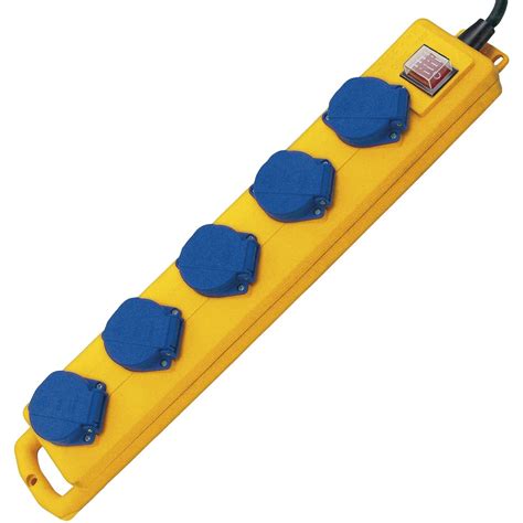 Brennenstuhl Super-Solid SL 544 D IP44 Steckdosenverteiler 5-fach ...