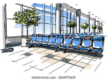 Airport Drawing Perspective