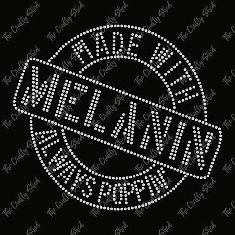 Made With Melanin Rhinestone Transfer The Crafty Shed