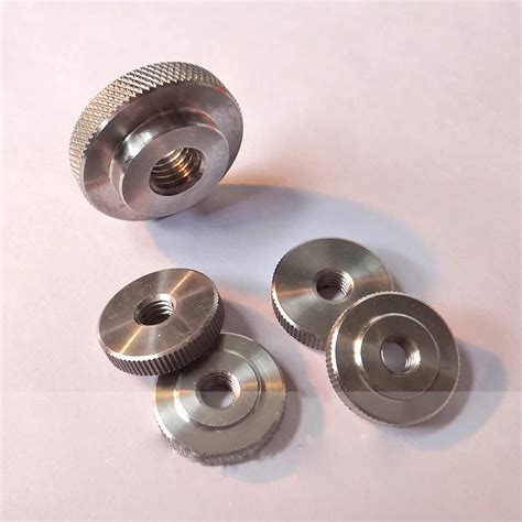 2pcs M4 M5 M6 M8 M10 Flat Head Stainless Steel Twist Nuts Step Knurled