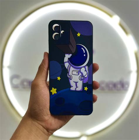 Capa Para Celular Silicone Astronauta Telescópio Estampas Sortidas