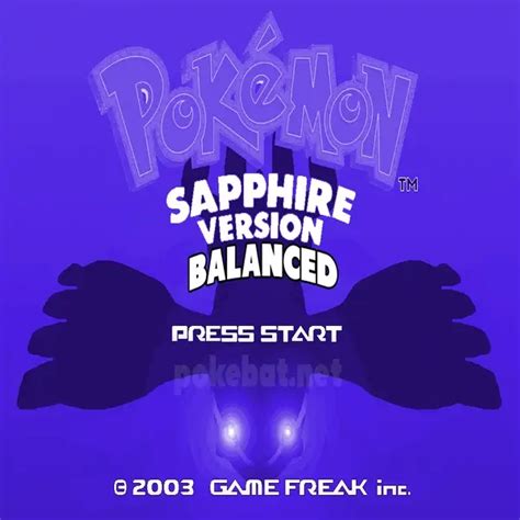 Pokemon Balanced Sapphire Rom Hacks Cheats Download Link