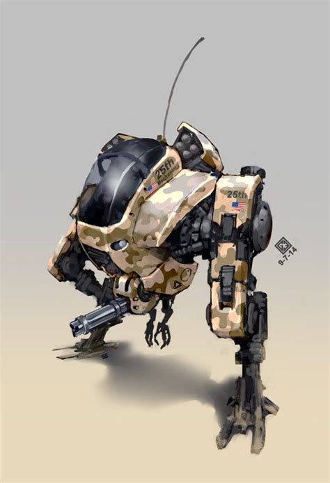 Military Mech Gediminas Einikis Mech Robot Concept Art Robot Art