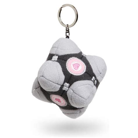 Portal 2 Companion Cube Plush Keychain | Gadgetsin