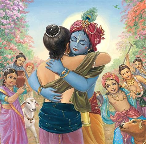 Krishna And Kuchela Sudama Gud Morning Images Radha Krishna Art Friendship Images