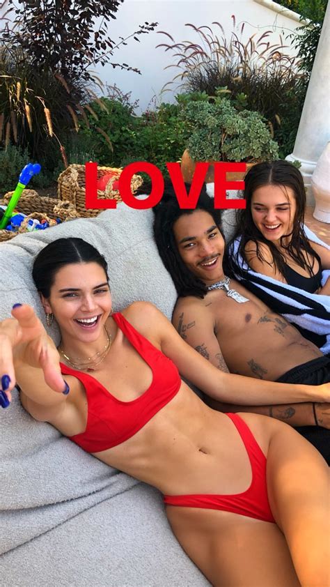 Kendall Jenner Tits Ass Pussy Print Red Bikini Abs DrunkenStepFather