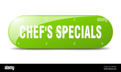 Chef S Specials Button Rounded Glass Sign Sticker Banner Stock