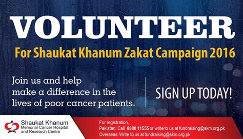 Volunteer For Shaukat Khanum Zakat Campaign On Make A