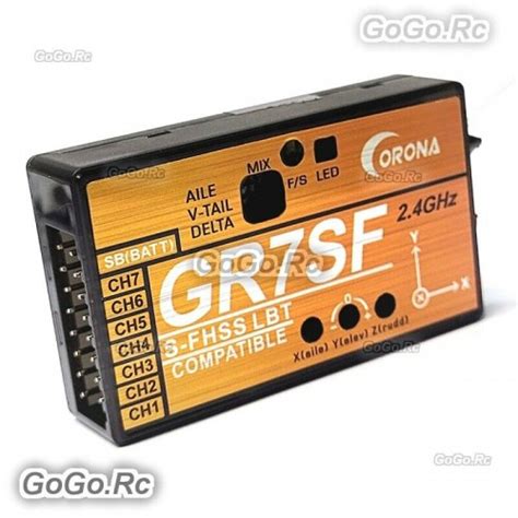 Gr Sf Corona Ch G S Fhss Receiver With Gyro Compatible Futaba