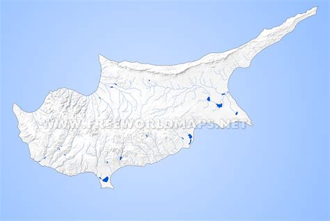 Cyprus Physical Map