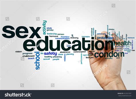 Sex Education Word Cloud Concept Stock Photo 412531597 Shutterstock