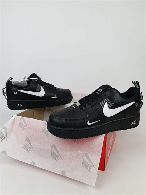 Найк Аир Форс 1 Кроссовки мужские черные Nike Air Force 1 '07 LV8 ...