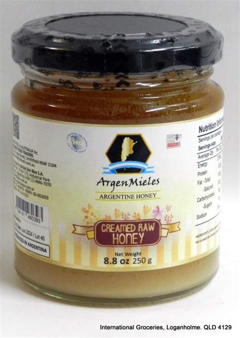 Argenmieles Creamed Raw Honey 250g International Groceries