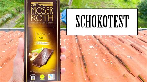 Moser Roth Ingwer Limette Sorte Des Jahres SCHOKOTEST YouTube