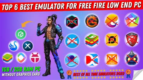 (New) Top 6 Best Emulator For Low End PC Free Fire - YouTube