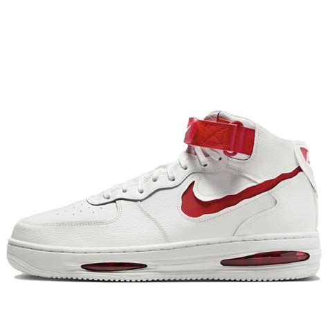 Nike Air Force 1 Mid Evo 'White University Red' FB1374-102 - KICKS CREW