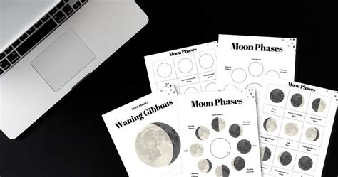 13 Free Printable Moon Phases Worksheets - the 8 Phases of the Moon