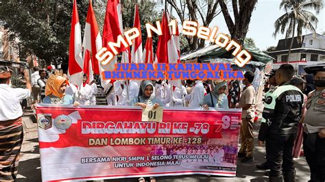 SMP N 1 Selong Karnaval Bhinneka Tunggal Ika 2023 HUT RI Ke 78