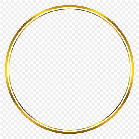 Gold Circle Frames Hd Transparent Circle Gold Frame Shiny Border