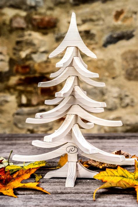 Albero Di Natale In Legno Albertino Bianco Woodidea