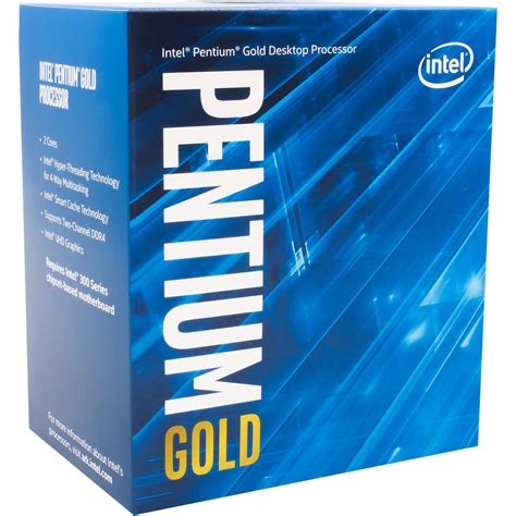 Intel Pentium G5600 3 9 GHz Dual Core LGA 1151 BX80684G5600 B H