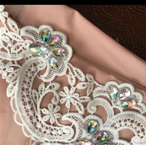 Swim Now In Stock Blush Rhinestone Lace Applique Bikini Poshmark