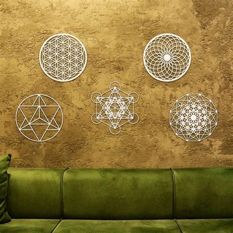 Sacred Geometry Wall Decor Set