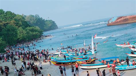 Live Situasi Terkini Pantai Pasir Putih Pangandaran Youtube