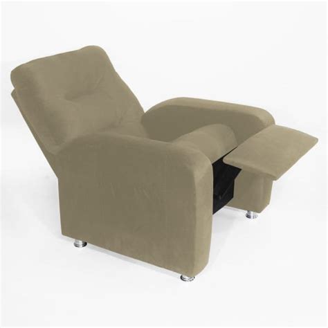 Poltrona Do Papai Reclin Vel Madri Suede Nude Madeiramadeira