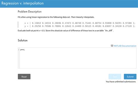 Solved Regression v. interpolation Problem Description Fit a | Chegg.com 