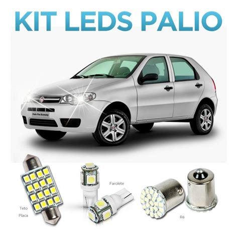 Kit Lampadas Led Palio Pingo Teto Placa Luz Ré Torpedo Xenon Mercado