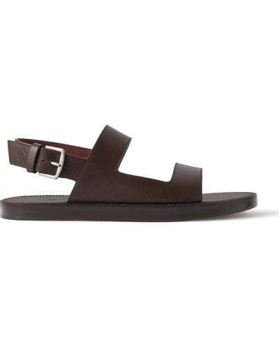 Mens Loro Piana Leather Sandals From 675 Lyst