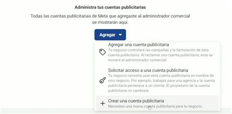 Crear Una Cuenta Publicitaria En Meta Business Suite Soporte Web