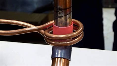 Induction Brazing Of Copper Pipes Youtube