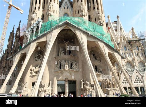 Sagrada Familia Leidenschaft Fassade The Temple Expiatori De La