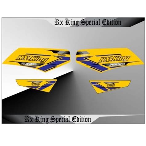 Sticker Striping Lis Body Yamaha Rx King Special Edition Body Kuning