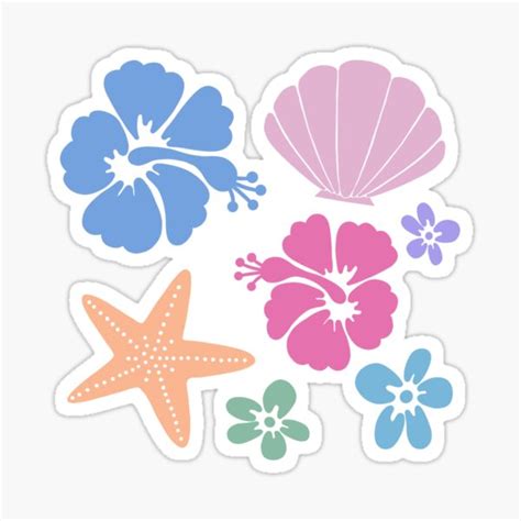 Coconut Girl Set Sticker For Sale By Peachcatdesigns Redbubble