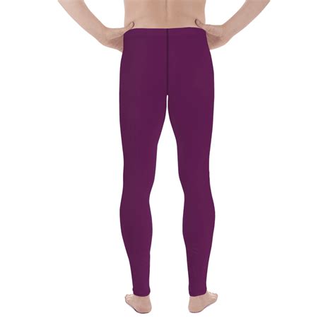 Performance Leggings In Burgundy Eggplant For Men For Sports And Surf Made Fresh Shop