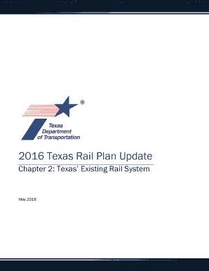 Fillable Online Ftp Txdot Chapter Texas Existing Rail System Fax