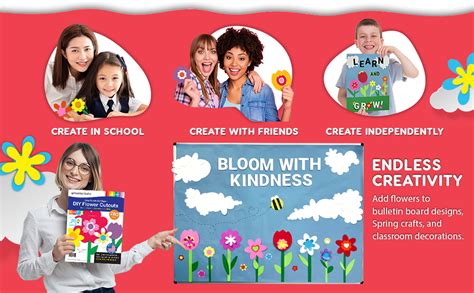 Amazon.com: FreshCut Crafts: 280 Pieces of DIY Flower Cutouts with IDEA ...