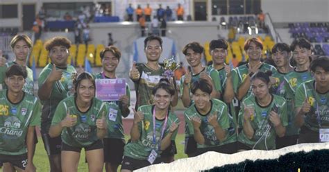 Volleyball University Of Phayao Has Won The Bronze Medal In The Sat Vc