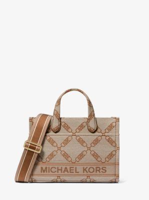 Gigi Small Empire Logo Jacquard Messenger Bag Michael Kors