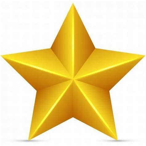 Free Vector Golden Star In 3d Estrelas Douradas Estrelas Ideias