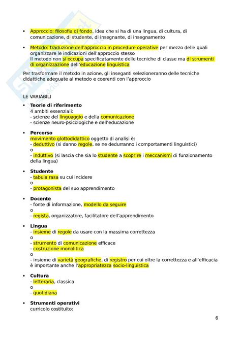 Riassunto Esame Didattica Delle Lingue Moderne Prof Lorenzi Franco