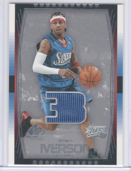 Yahoo Sp Game Used Allen Iverson Jsy