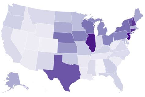 Map Shows States Which Have The Highest Property Tax Newsweek