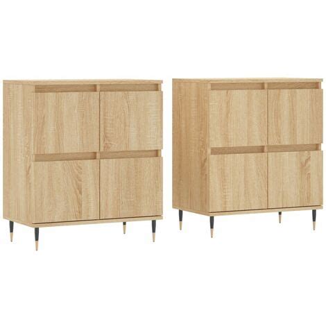 2 Stk Sideboards Kommode Küchenschrank Beistellschrank Anrichte