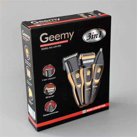 Набір для гоління GEEMY (GEMEI) GM-595 3в1 (машинка, бритва, трімер ...